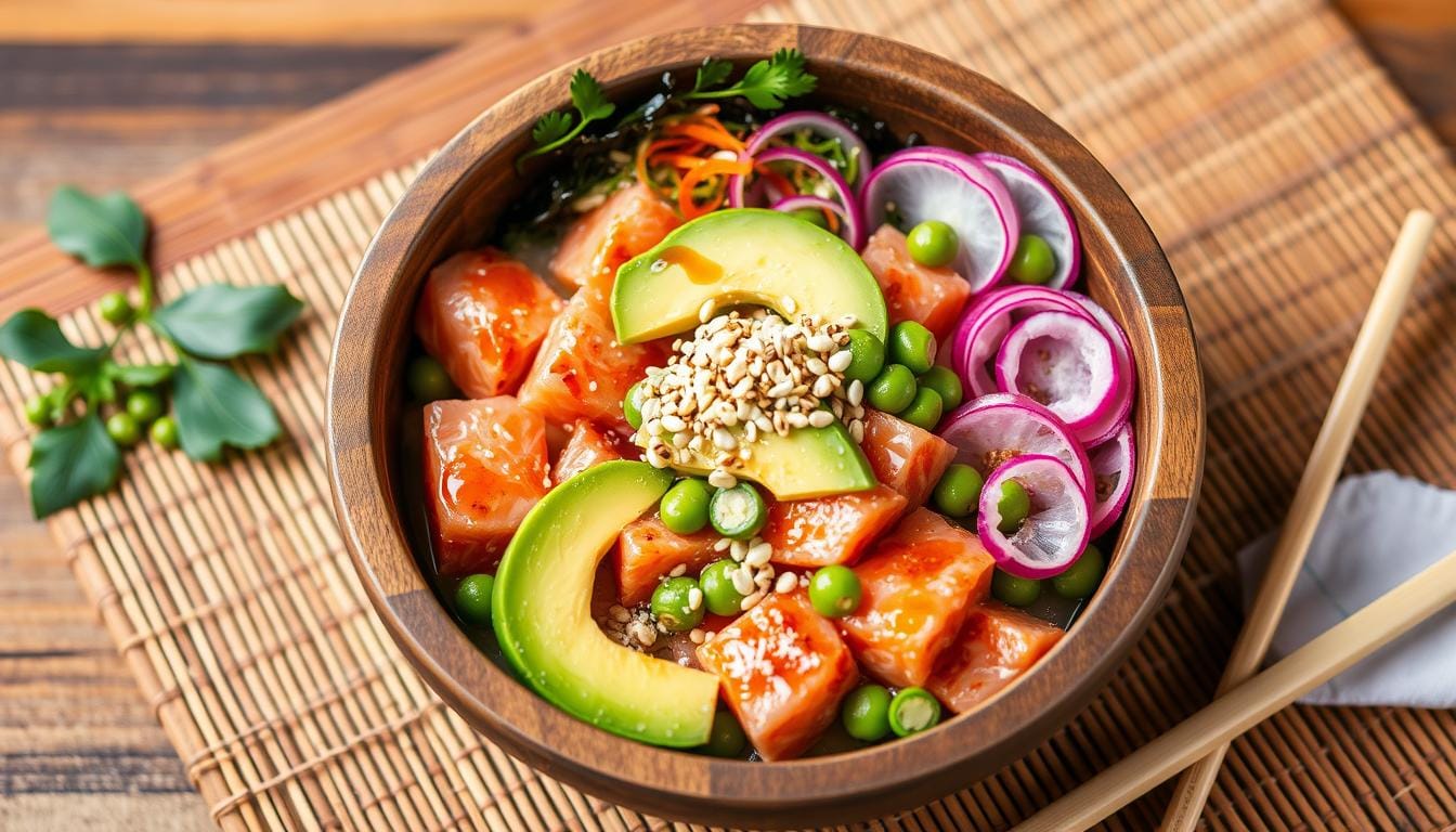 salmon poke bowl