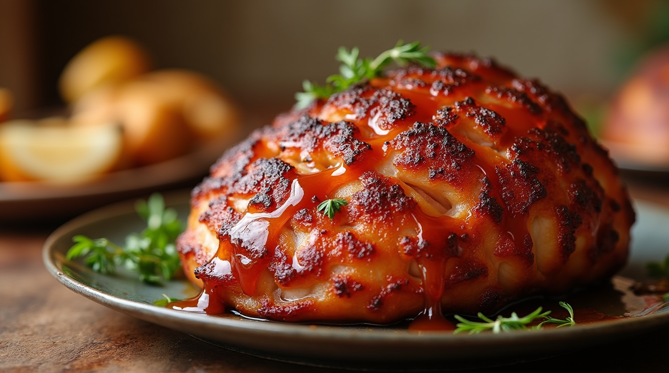 air fryer ham steak recipe with glaze