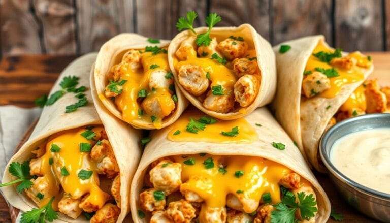 Garlic Chicken Wraps