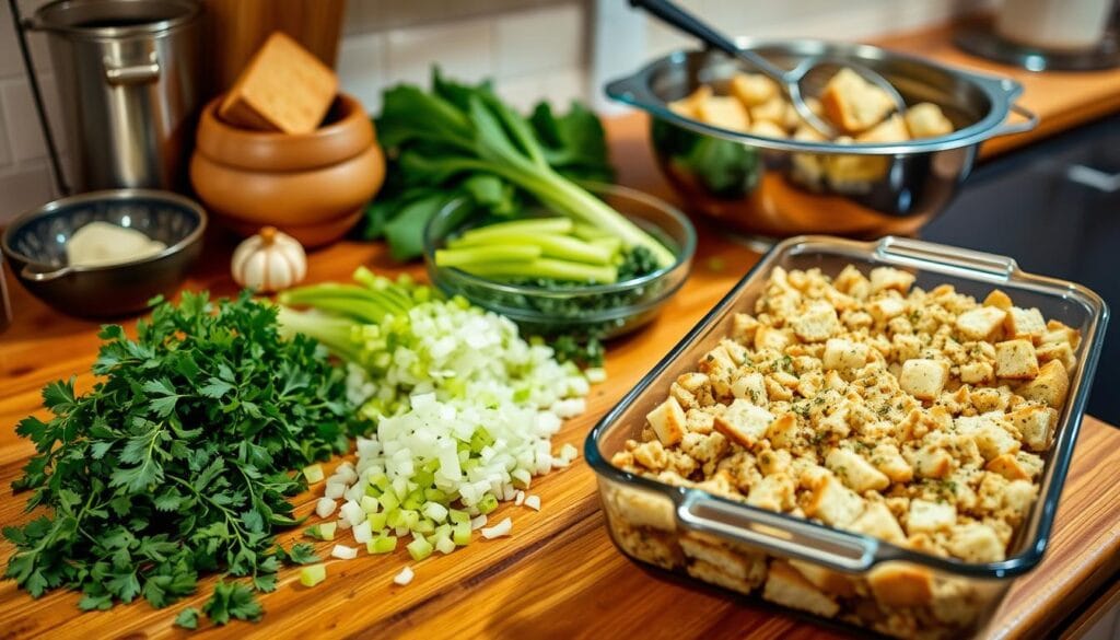 Turkey Stuffing Casserole Recipe