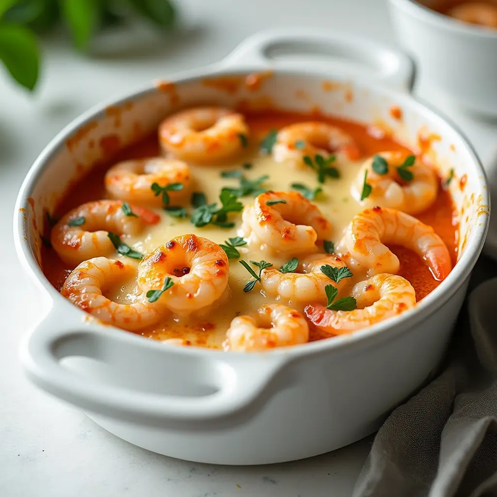 Garlic Shrimp Gratin