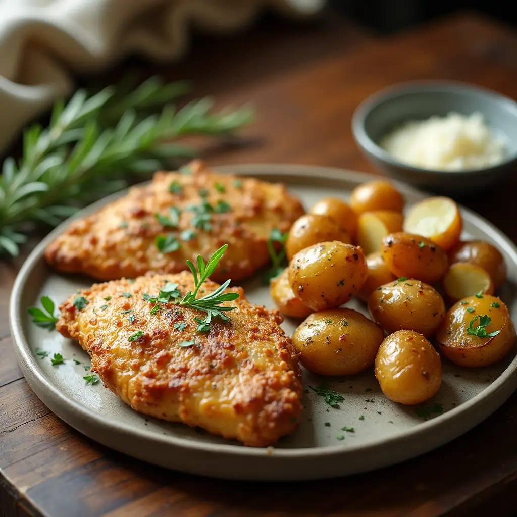 Garlic Parmesan Chicken and Potatoes