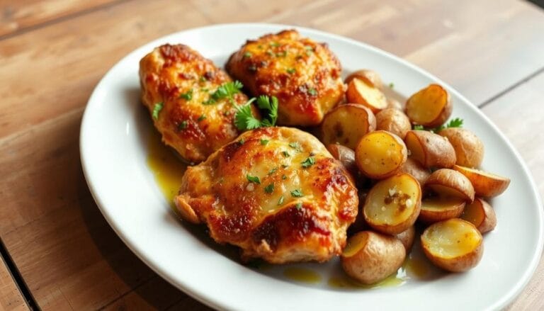 Garlic Parmesan Chicken and Potatoes