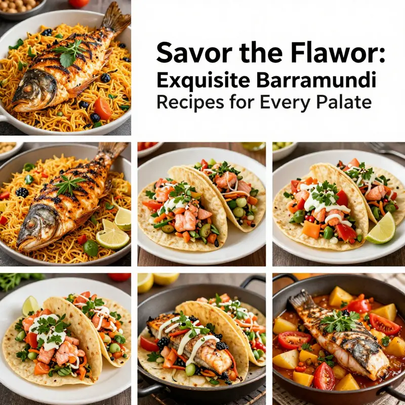 Crispy-skinned barramundi served with fresh sides.