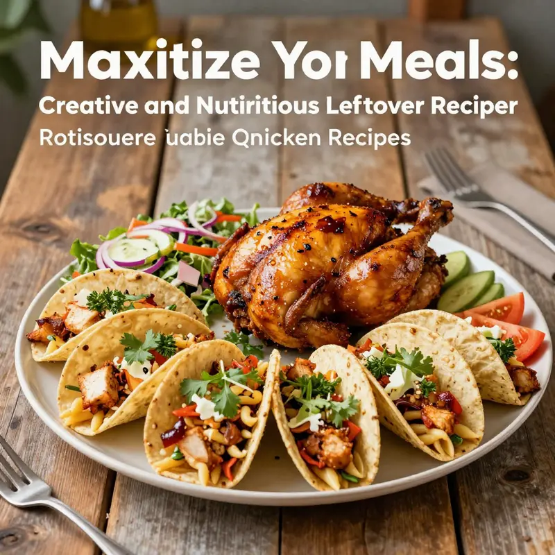 A variety of quick and creative dishes using leftover rotisserie chicken.