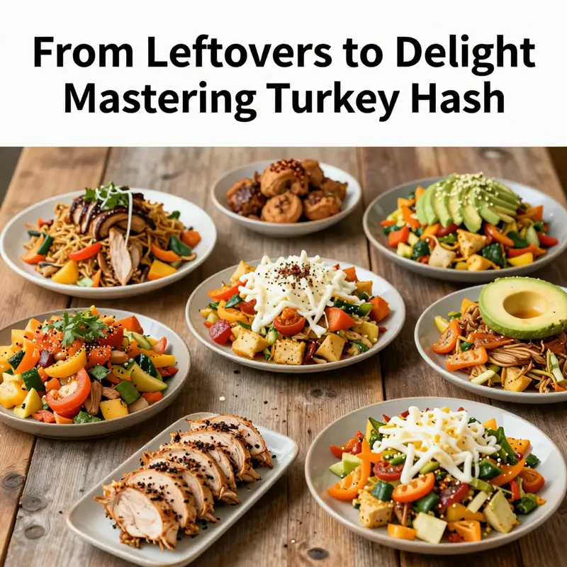 Traditional turkey hash, cooked to perfection, showcasing the symphony of flavors and textures.