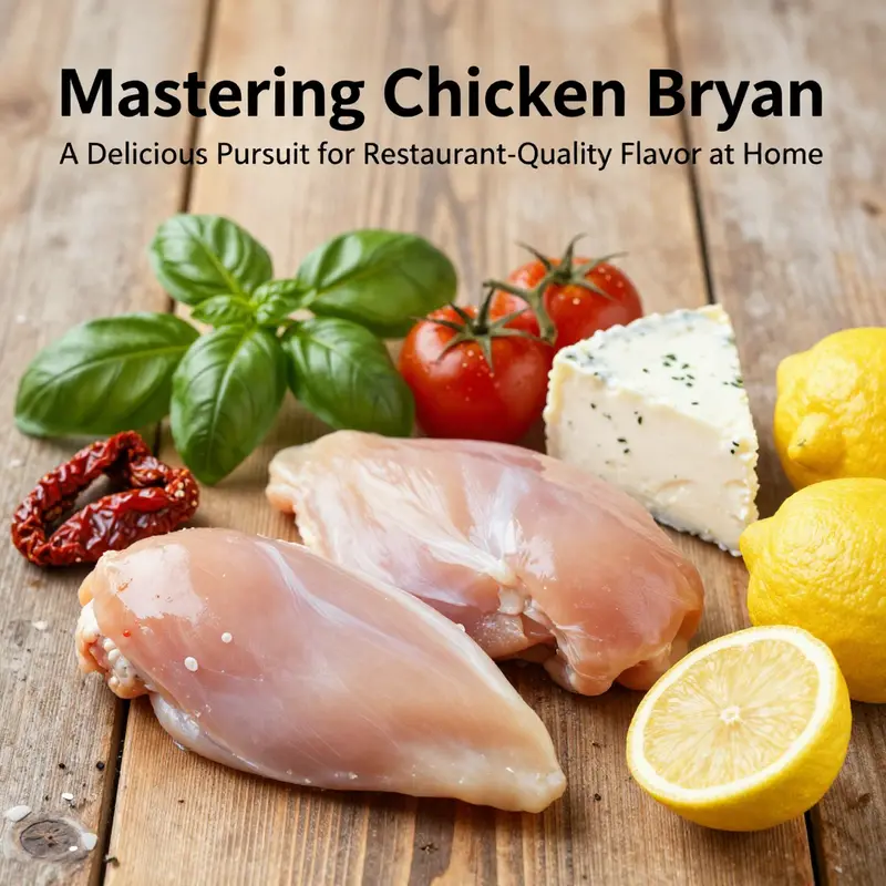 Fresh ingredients essential for making the perfect Chicken Bryan.