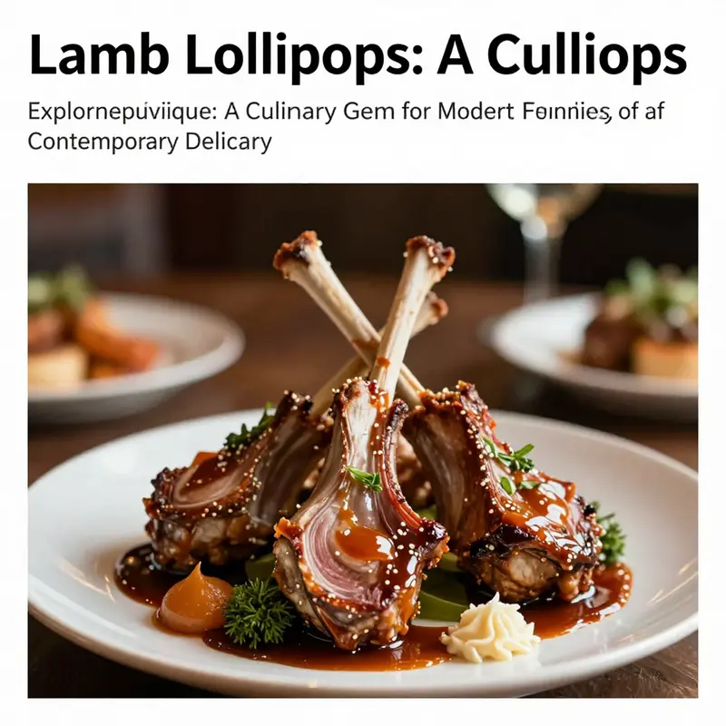A dining table elegantly set with lamb lollipops, highlights of a gourmet menu.