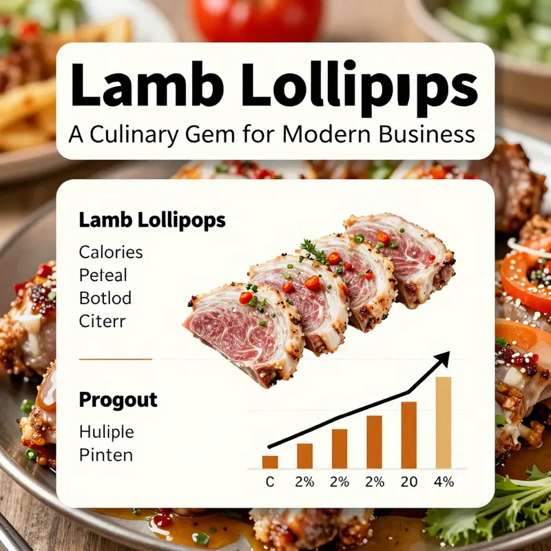 Grilled lamb lollipops, elegantly presented with fresh herbs, exemplifying gourmet preparation.