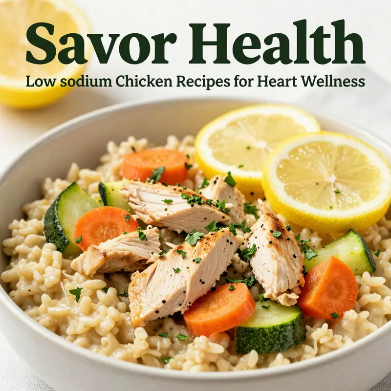 A nutritious bowl of low-sodium chicken and vegetable porridge that’s heart-healthy and delicious.