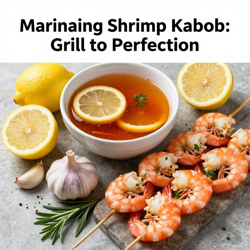 Freshly prepped shrimp kabobs ready for the grill.