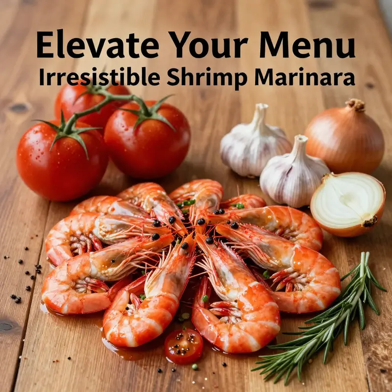 A chef expertly preparing shrimp marinara, showcasing the key steps of the recipe.
