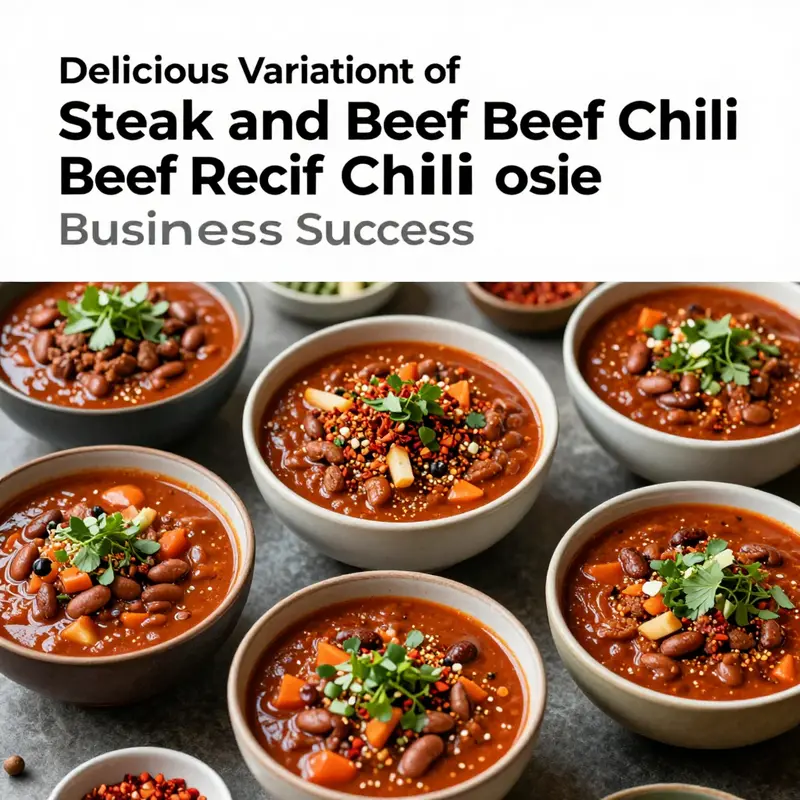 Creative variations of steak and beef chili to inspire your menu.