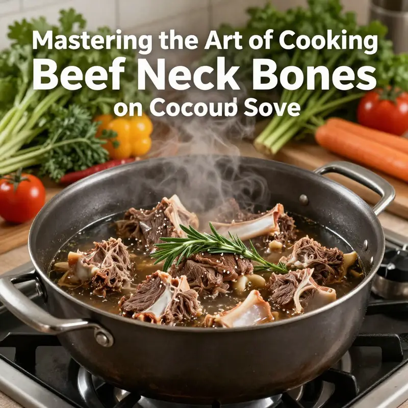 Essential preparation of beef neck bones to remove impurities and enhance flavor.
