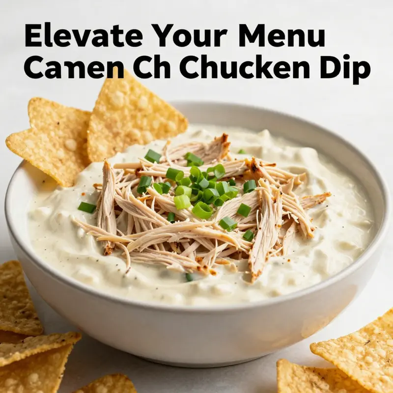 Buffalo chicken dip prepared using canned chicken offers a quick and convenient option for any business.
