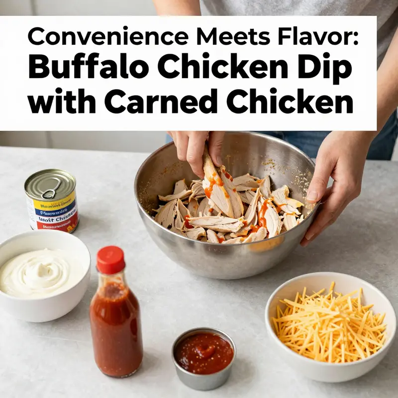 A vibrant bowl of Buffalo chicken dip garnished with green onions, ready for serving with tortilla chips.