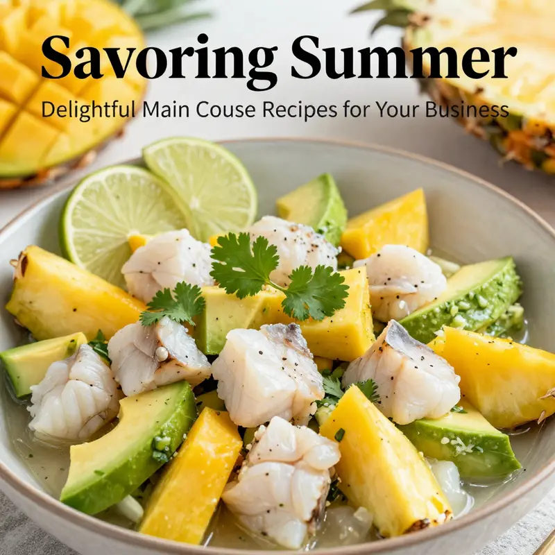 A colorful meal showcasing grilled lemon-herb chicken accompanied by seasonal vegetables.