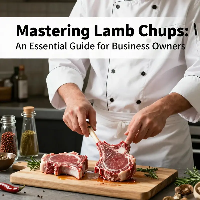 A chef showcasing different cooking techniques for lamb chops, highlighting the preparation process.