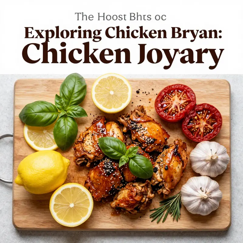 A deliciously presented Chicken Bryan showcasing vibrant colors and rich textures.