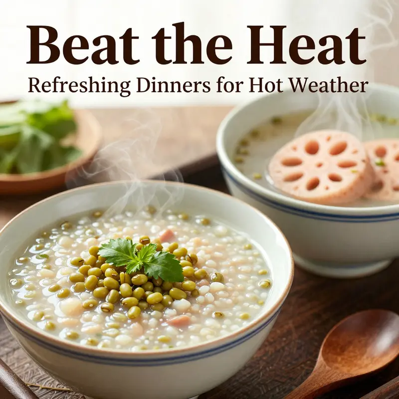 Light and colorful meals perfect for warm weather, showcasing their freshness and vibrant flavors.