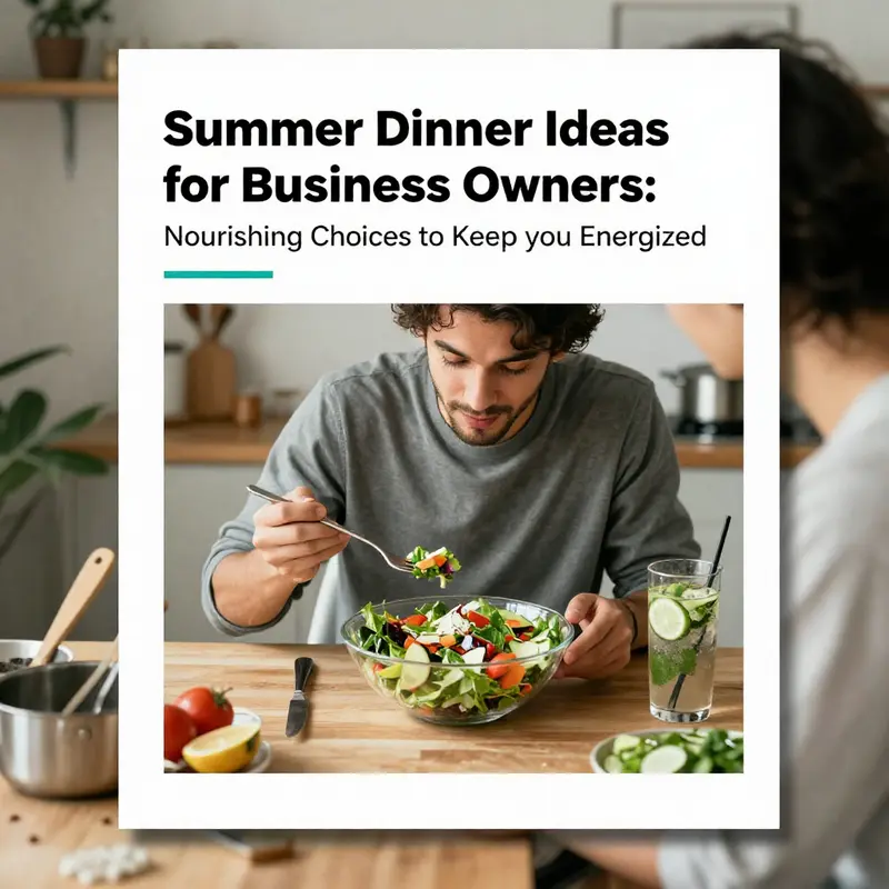 Essential principles for preparing nutritious summer dinners.