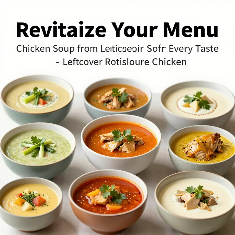 Step-by-step process of transforming leftover rotisserie chicken into a nourishing soup.