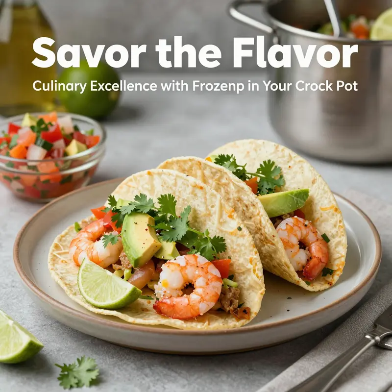 Colorful and flavorful shrimp tacos ready to delight your diners.