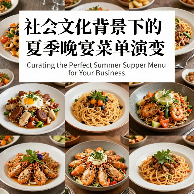 A visually appealing summer supper setting showcasing exquisite dish and wine pairings.
