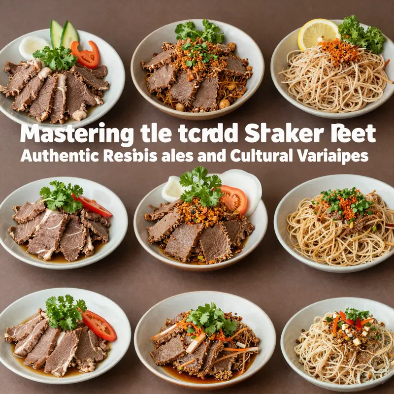 Authentic shaken beef, showcasing the vibrant colors and textural contrasts of the dish.