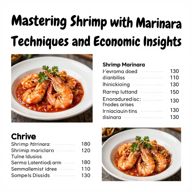 A chef prepares shrimp with marinara, highlighting the techniques involved in creating this classic dish.