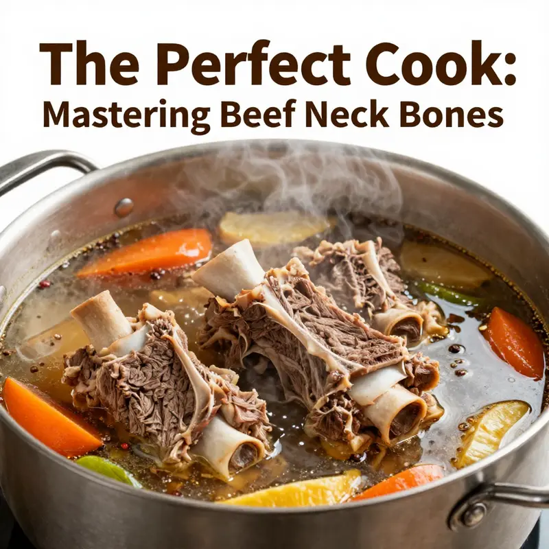 A chef demonstrating different techniques for cooking beef neck bones.