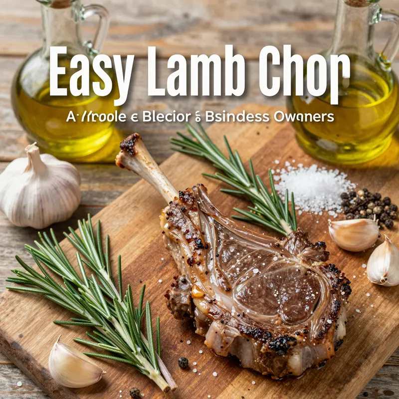Perfectly seared lamb chops highlighting the critical preparation and cooking techniques that enhance flavor.