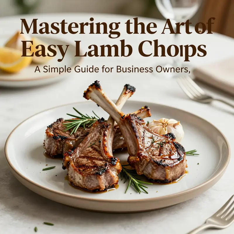 Grilled lamb chops served on a dining table, highlighting exceptional culinary presentation.