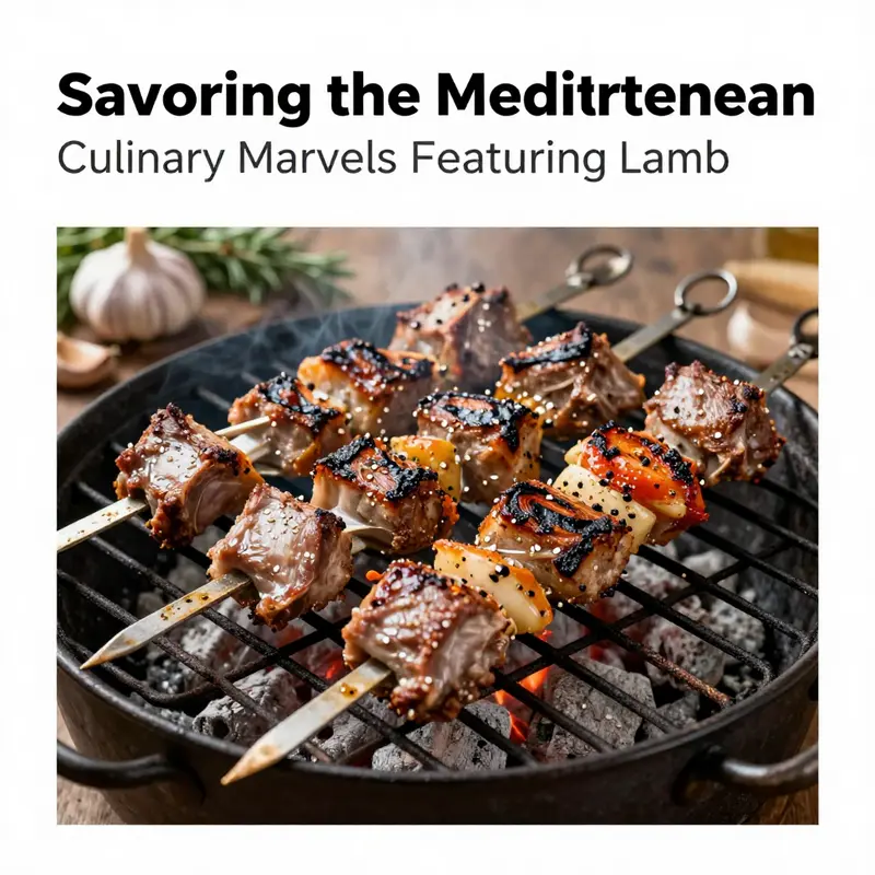 A traditional Mediterranean lamb shank dish that emphasizes rich flavors and cooking techniques.