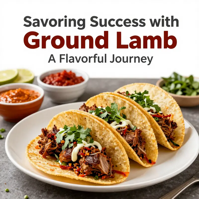 Ground lamb browning in a skillet, showcasing essential cooking techniques and vibrant ingredients.