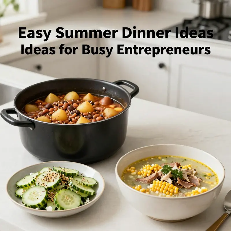 A refreshing two-course meal ideal for summer evenings, emphasizing simplicity and flavor.