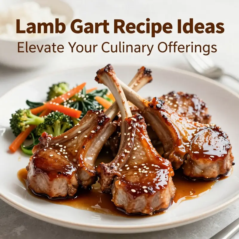 Classic grilled lamb chops, succulent and perfectly seared, ready to be served.