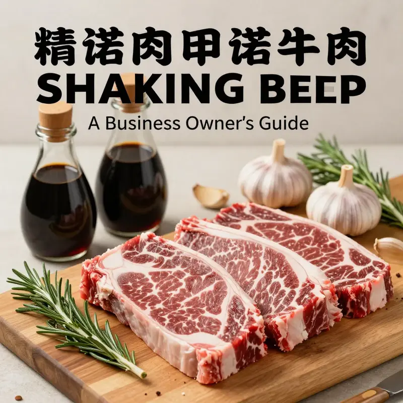 A selection of fresh ingredients essential for preparing authentic shaking beef.