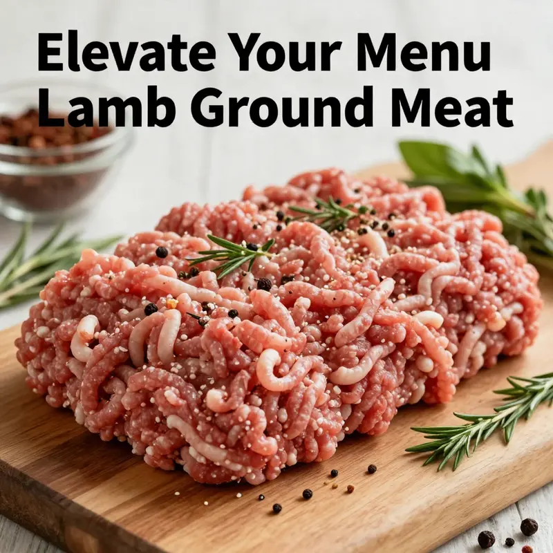 Freshly prepared lamb ground meat showcasing its rich texture and vibrant colors, highlighting its nutritional benefits.