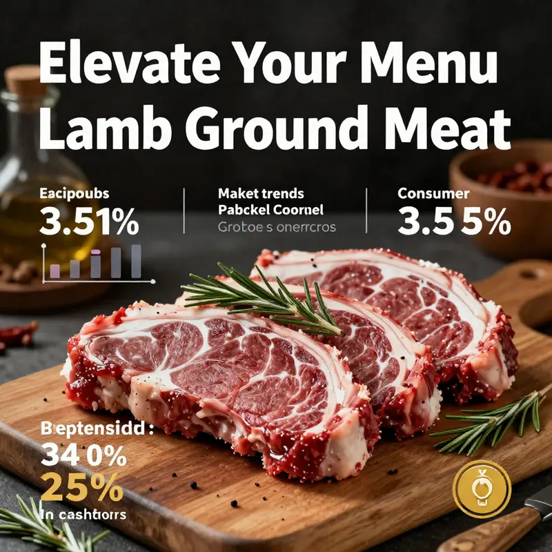 Freshly prepared lamb ground meat showcasing its rich texture and vibrant colors, highlighting its nutritional benefits.