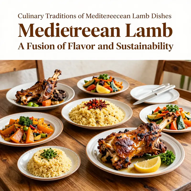 A nutritious selection of Mediterranean lamb dishes showcasing their health benefits.