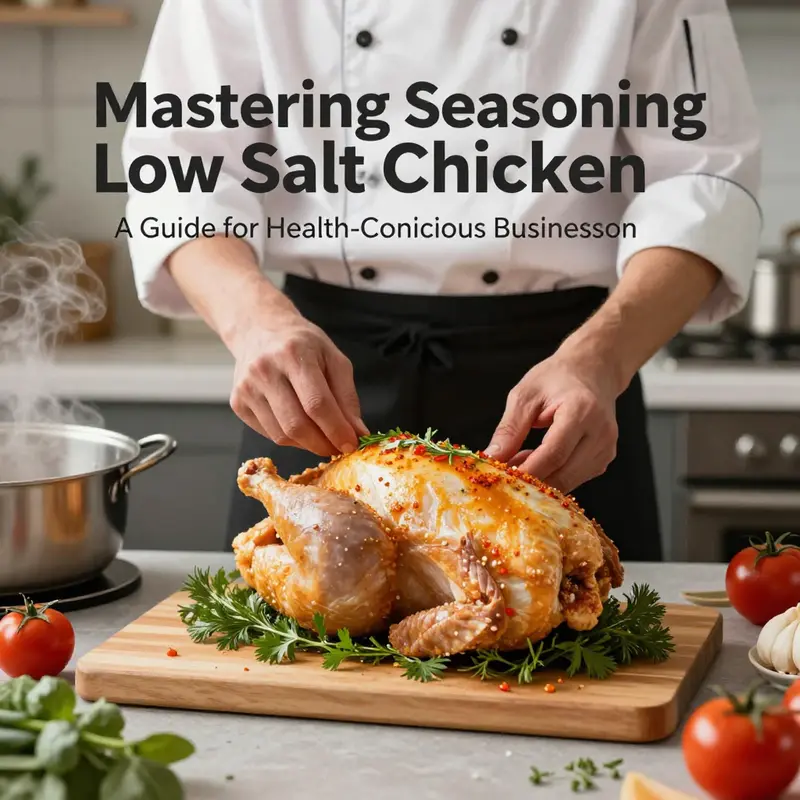 A variety of low-salt chicken cuts highlighting the healthiest options.