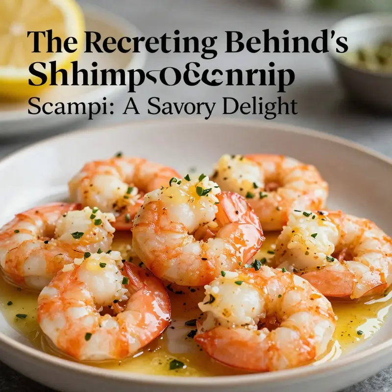 A home-style version of Olive Garden’s shrimp scampi, elegantly presented to highlight its rich flavors.