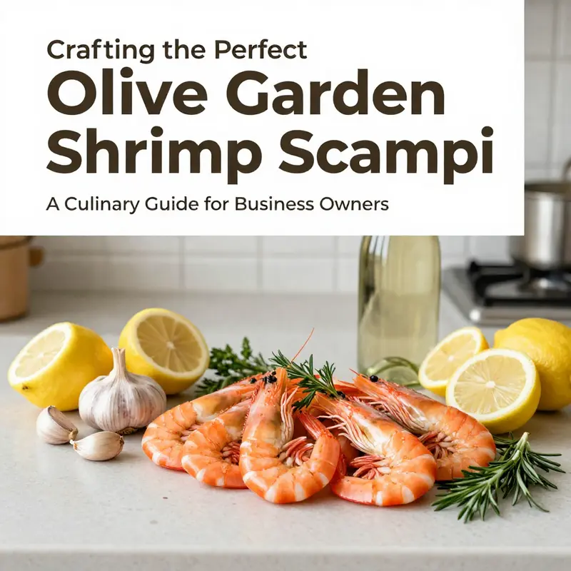 A plate of authentic Olive Garden shrimp scampi showcasing the vibrant shrimp and creamy sauce.