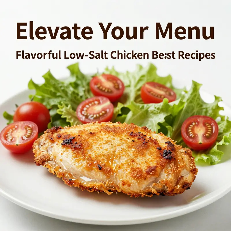 Tender low-salt steamed chicken breast with root vegetables, emphasizing colorful nutrition.