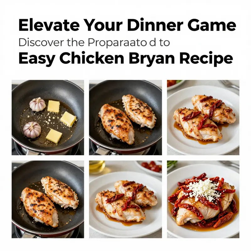 Essential ingredients for preparing the delicious Chicken Bryan recipe.