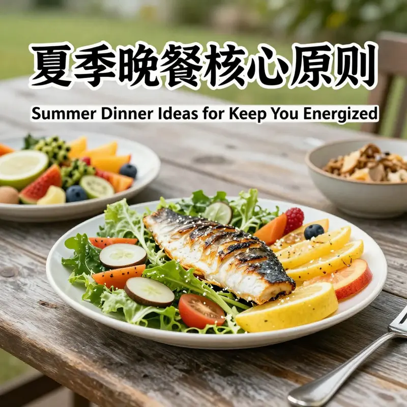 Essential principles for preparing nutritious summer dinners.