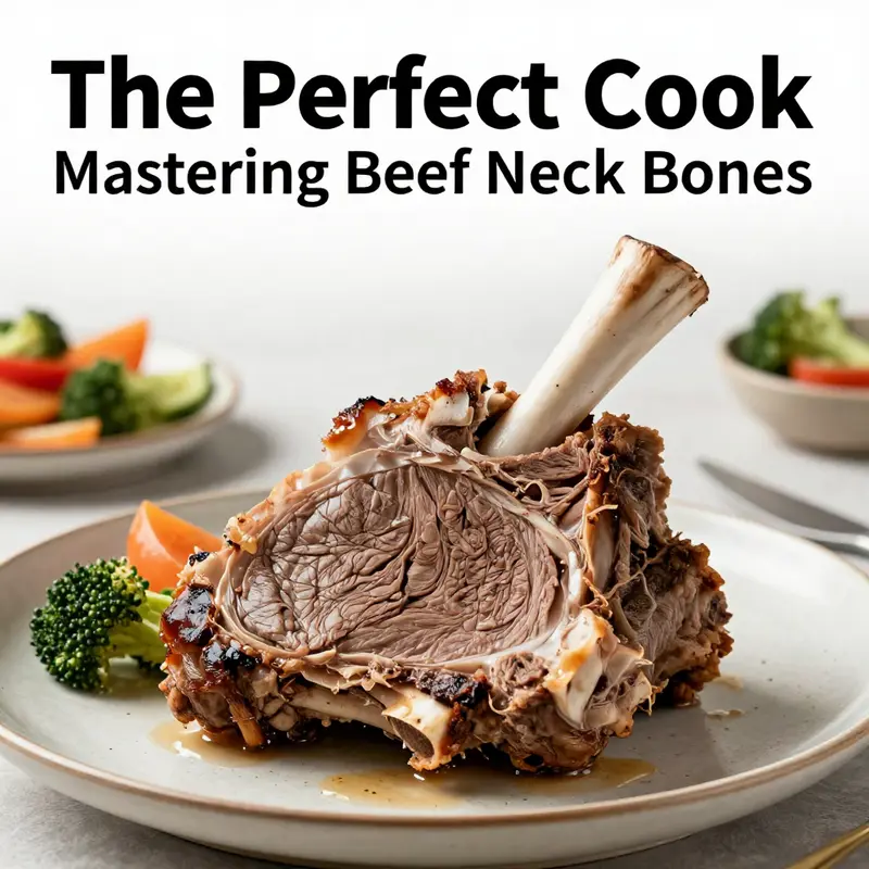 A chef demonstrating different techniques for cooking beef neck bones.