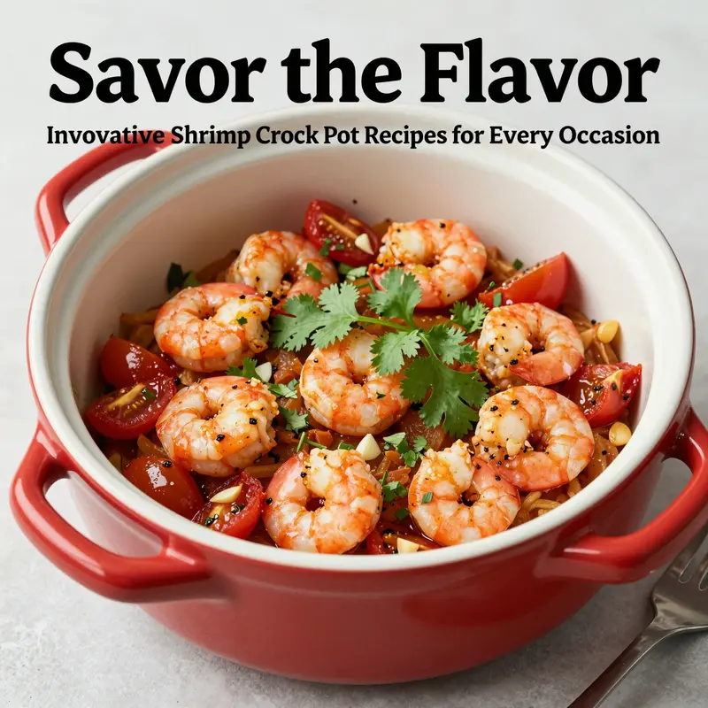 Zesty shrimp taco mixture ready to impress in a crock pot.
