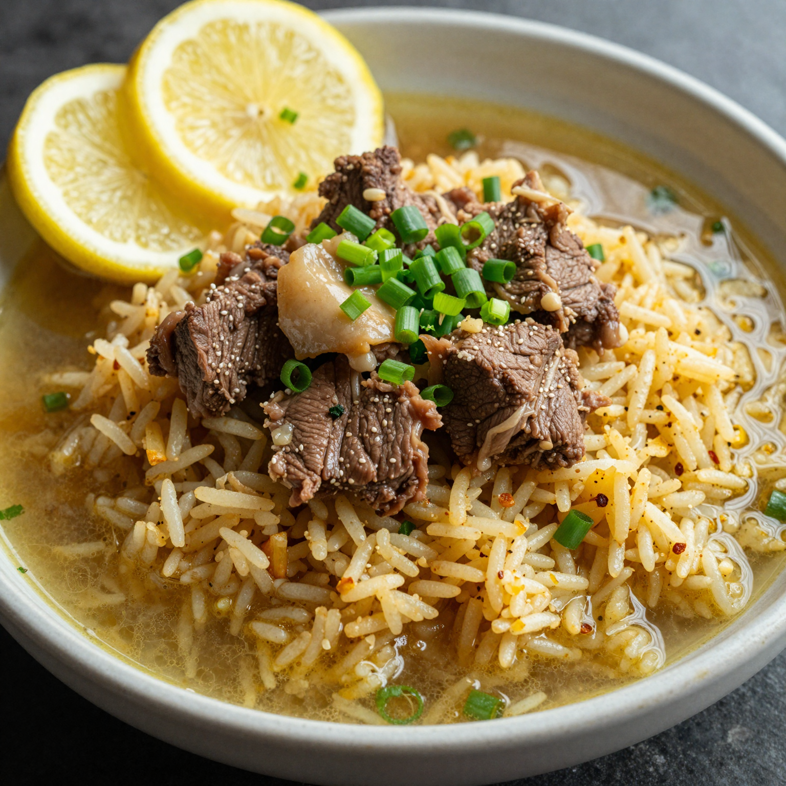 Filipino Pares dish showing vibrant colors and textures